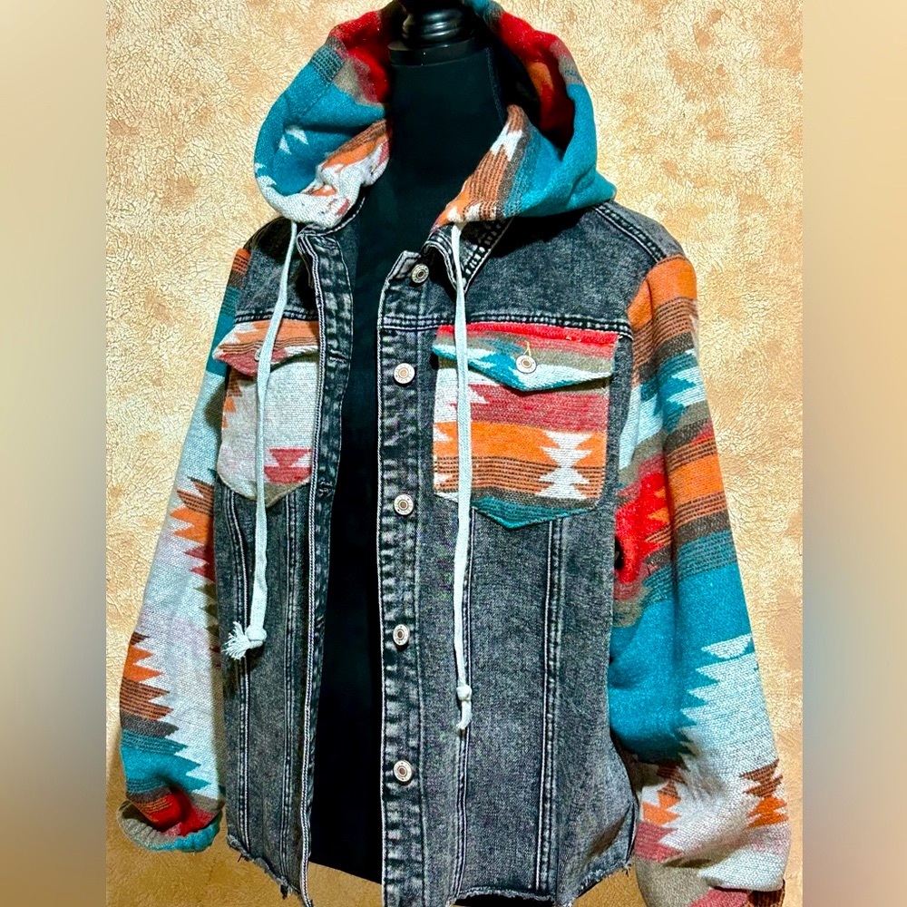 Stylish Multicolor Denim Jacket - image 2